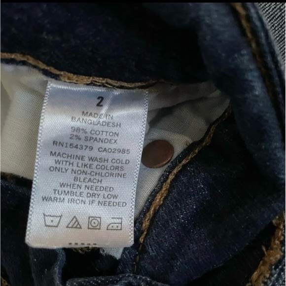 Aeropostale Blue Jean Low Rise Midi 2 Shorts - Picture 7 of 7